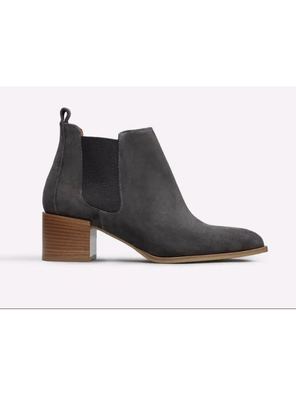 Everlane Women's Gray Suede Leather The Heel Boot Sz 8
